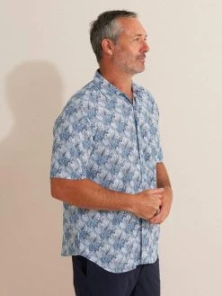Breakaway Mens Harlem Bamboo Shirt -RM Williams Store ba62072 steel 0807 1