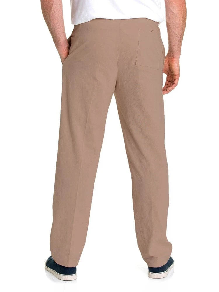 Breakaway Mens Cotton Crinkle Pant - Larger Sizes 2 Breakaway Mens Cotton Crinkle Pant - Larger Sizes - Image 2