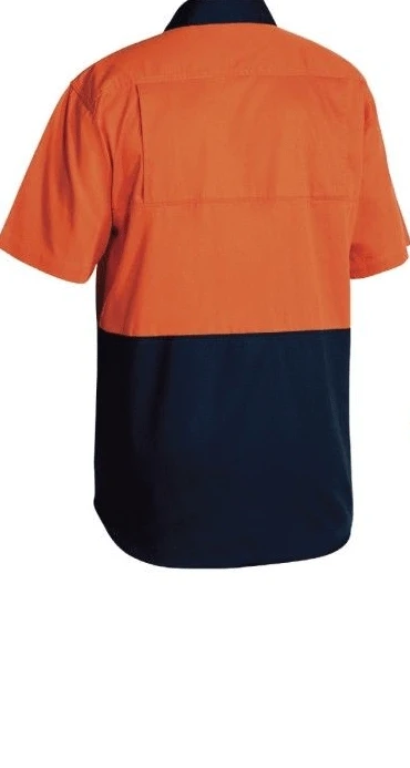Bisley 2 Tone Cool Lightweight Drill Shirt - Short Sleeve 4 Bisley 2 Tone Cool Lightweight Drill Shirt - Short Sleeve - Image 4