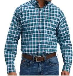 Ariat Mens Pro Series Brantleigh Stretch Classic Long Sleeve Shirt