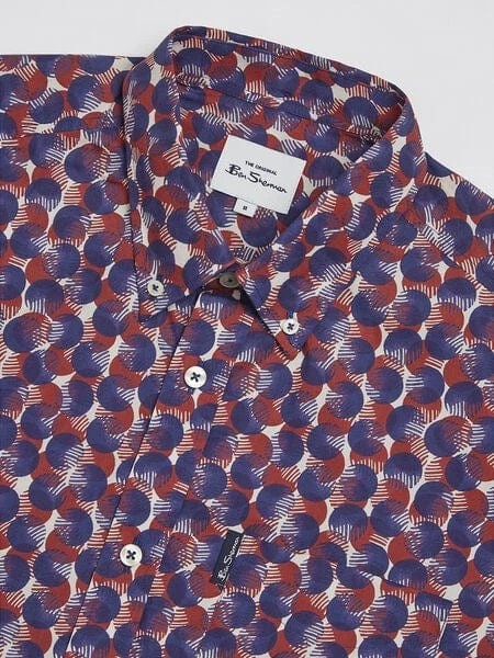 Ben Sherman Mens Mini Gingham Short Sleeve - Image 4