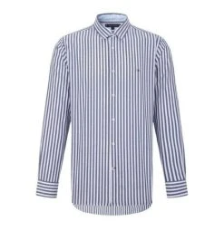 Tommy Hilfiger Mens Cotton Striped Shirt