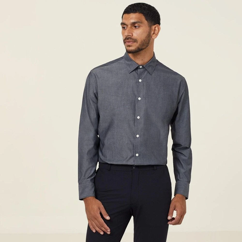 NNT Mens Chambray Long Sleeve Shirt 1 NNT Mens Chambray Long Sleeve Shirt