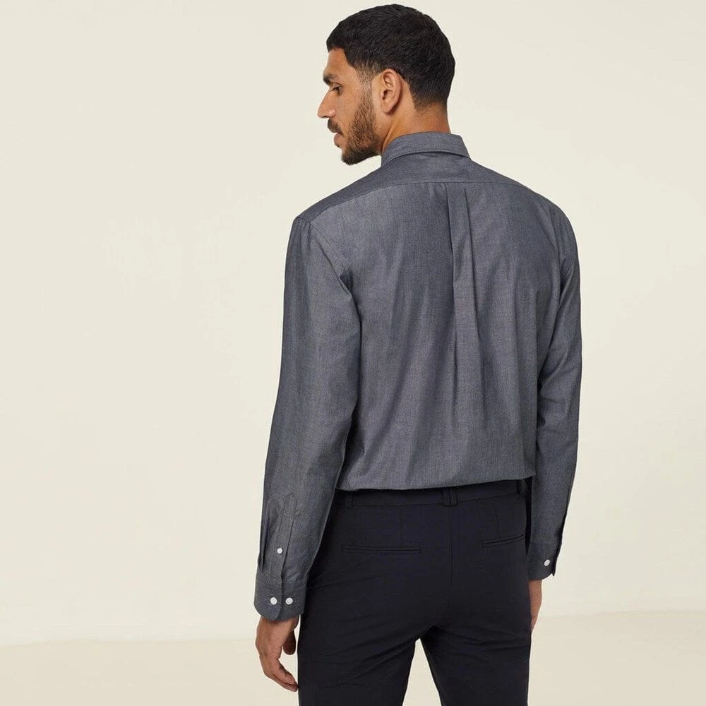 NNT Mens Chambray Long Sleeve Shirt 2 NNT Mens Chambray Long Sleeve Shirt - Image 2