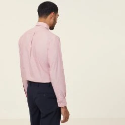 NNT Mens Poly Cotton End On End Long Sleeve Shirt 8 NNT Mens Poly Cotton End On End Long Sleeve Shirt -RM Williams Store catj8v red 3