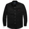 Ralph Lauren Mens Custom Fit Oxford Shirt - Black/Red