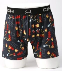 Cinch Mens 5 Inch Firehose Boxer Briefs
