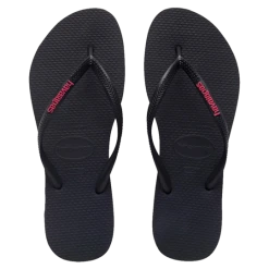 Havaianas Slim Rubber Logo Thongs