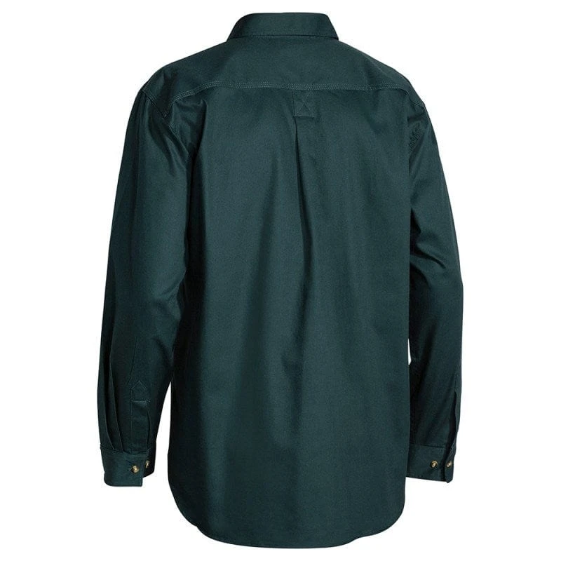 Bisley Closed Front Cotton Drill Shirt - Long Sleeve - Image 4