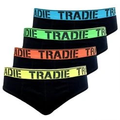 Tradies Tradie Mens 4 Pack Brief