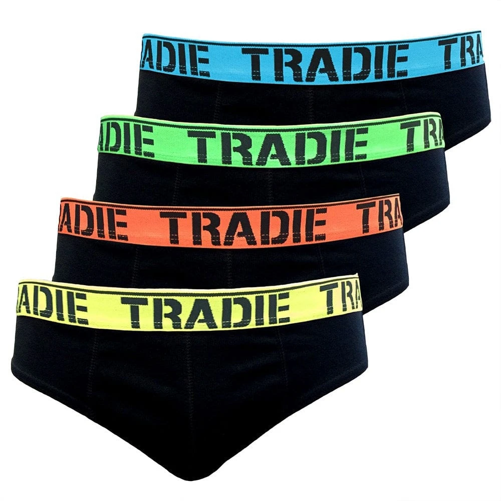 Tradies Tradie Mens 4 Pack Brief