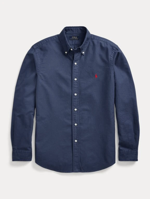 Ralph Lauren Mens Custom Fit Garment-Dyed Oxford Shirt 1 Ralph Lauren Mens Custom Fit Garment-Dyed Oxford Shirt