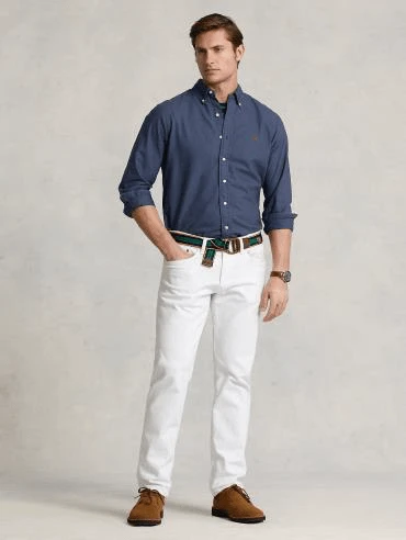 Ralph Lauren Mens Custom Fit Garment-Dyed Oxford Shirt 2 Ralph Lauren Mens Custom Fit Garment-Dyed Oxford Shirt - Image 2
