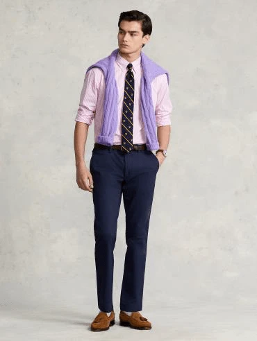 Ralph Lauren Mens Stretch Slim Fit Poplin Shirt - Image 2