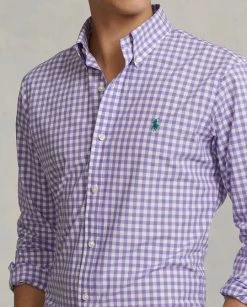 Ralph Lauren Mens Stretch Slim Fit Poplin Shirt 7 Ralph Lauren Mens Stretch Slim Fit Poplin Shirt -RM Williams Store pirple 20check 202