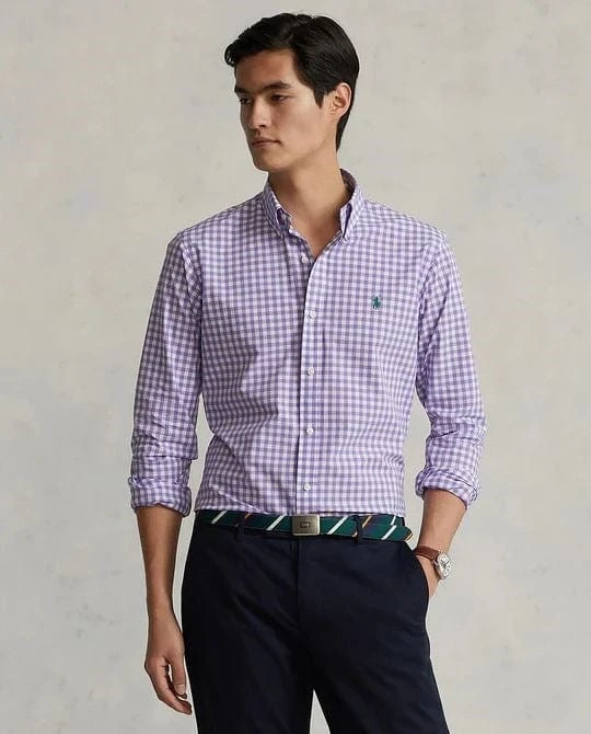 Ralph Lauren Mens Stretch Slim Fit Poplin Shirt 2 Ralph Lauren Mens Stretch Slim Fit Poplin Shirt - Image 2
