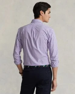 Ralph Lauren Mens Stretch Slim Fit Poplin Shirt 6 Ralph Lauren Mens Stretch Slim Fit Poplin Shirt -RM Williams Store pirple 20check 204