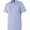 Ritemate Pilbara Mens Y/D Check, Dual Pocket, S/S Shirt