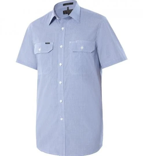 Ritemate Pilbara Mens Y/D Check, Dual Pocket, S/S Shirt