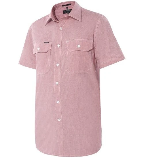 Ritemate Pilbara Mens Y/D Check, Dual Pocket, S/S Shirt - Image 2