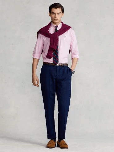 Ralph Lauren Mens Custom Fit Stretch Oxford Shirt 2 Ralph Lauren Mens Custom Fit Stretch Oxford Shirt - Image 2