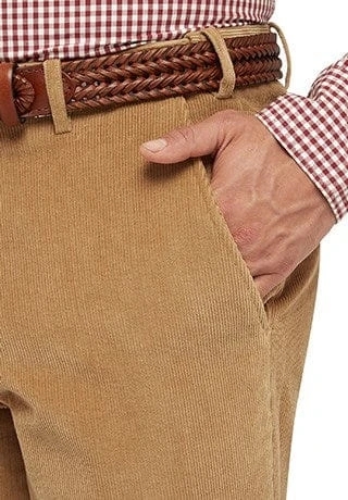 City Club Sutton 12W Cord Pant (Camel) - Image 3