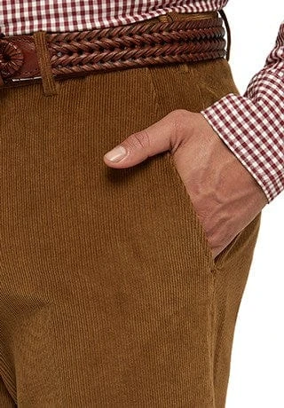 City Club Sutton 12W Cord Pant (Tan) - Image 3