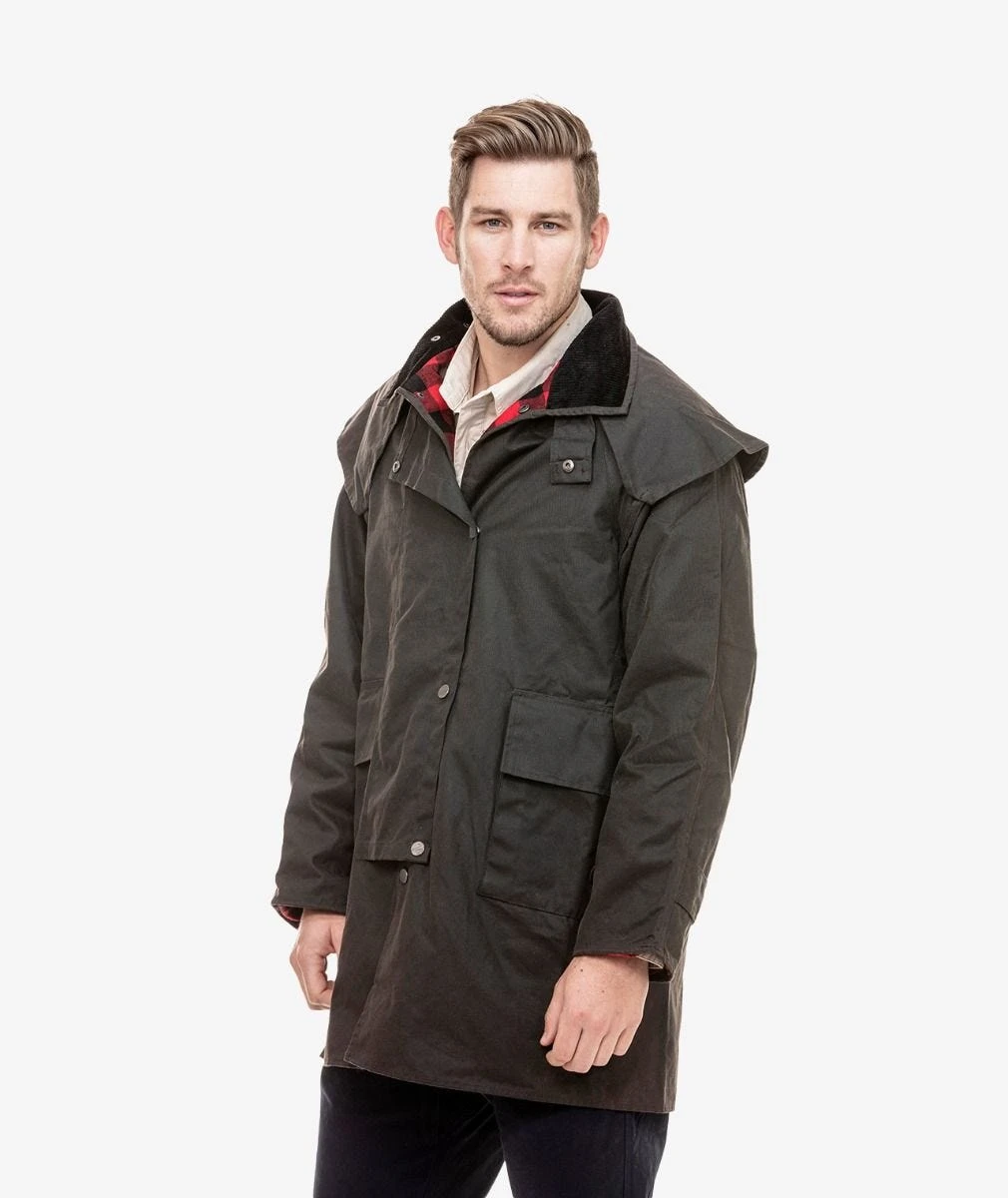 Swanndri Baxter Oilskin Coat - Image 2