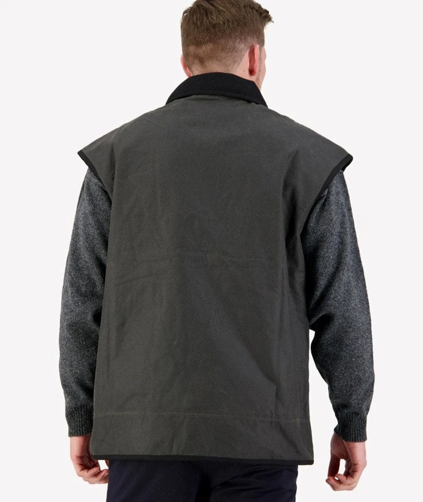 Swanndri Levels Oilskin Vest - Image 2