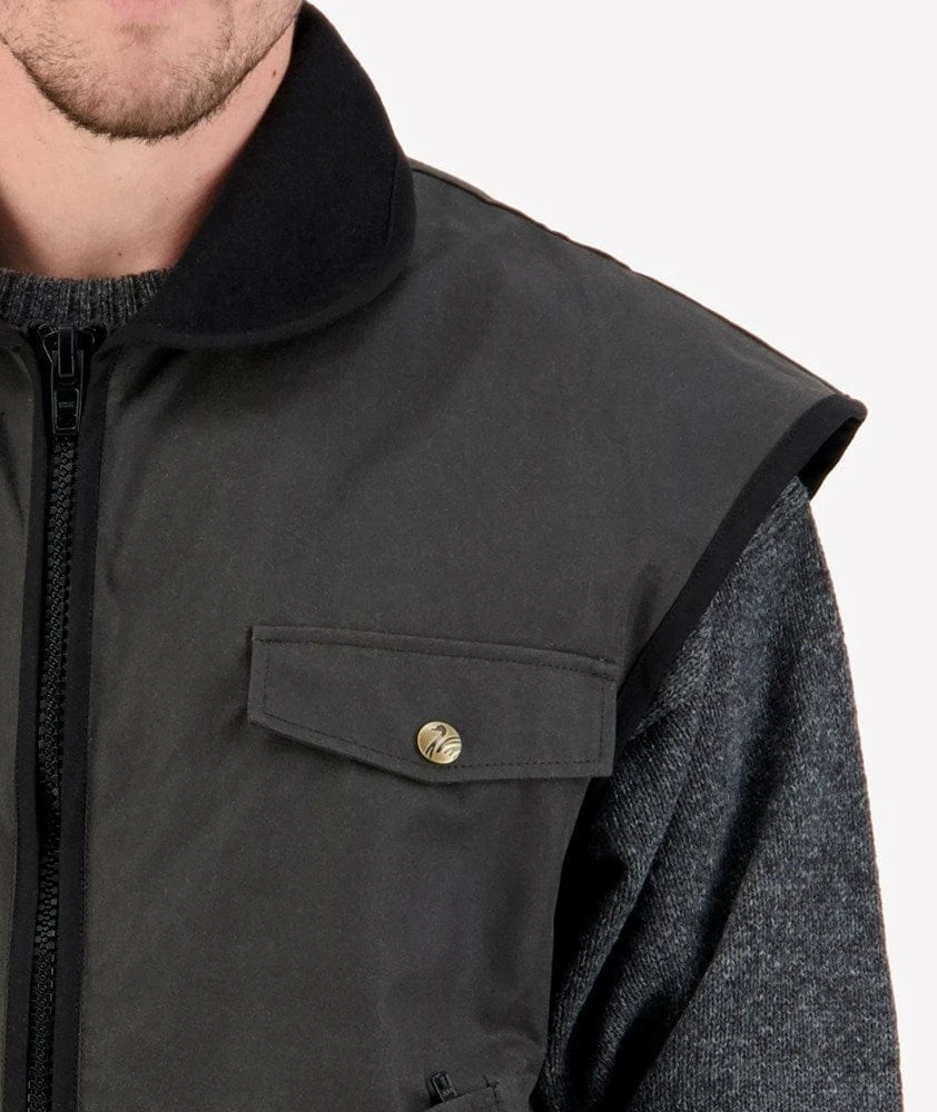 Swanndri Levels Oilskin Vest - Image 3