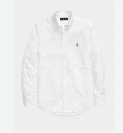 Ralph Lauren Mens Custom Fit Oxford Shirt - White