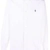 Ralph Lauren Mens Custom Fit Stretch Poplin Shirt - White