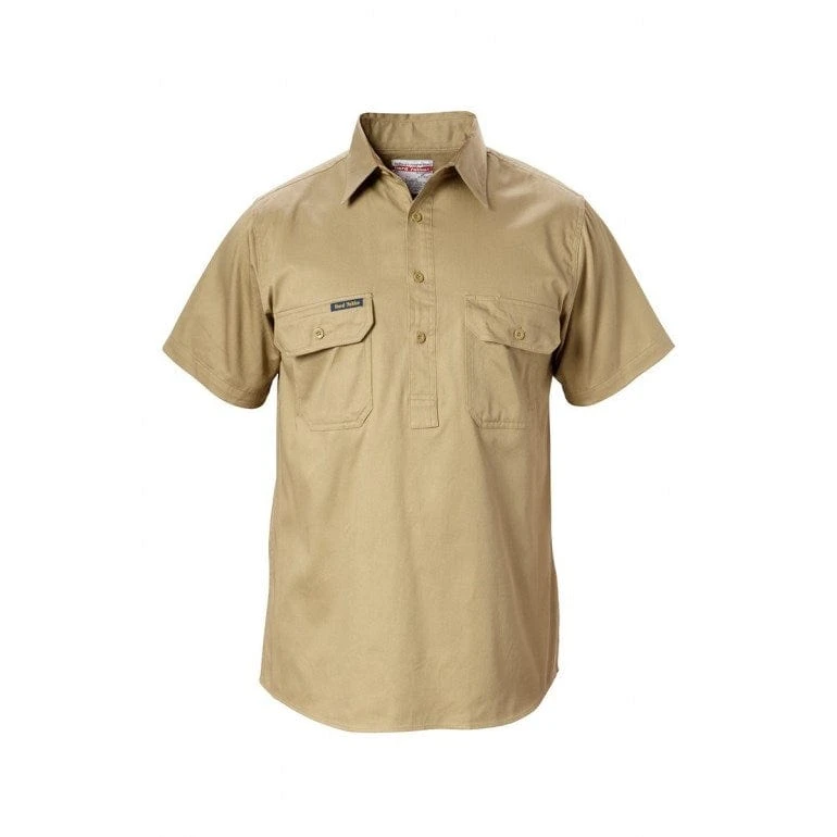 Hard Yakka Mens Short Sleeve Closed Front Shirt - Image 2